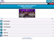 Tablet Screenshot of gingerspartyrental.com